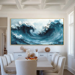 Ocean Surge | Textured Ocean Abstract Painting