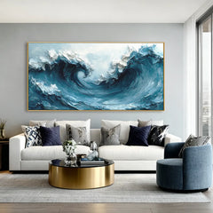 Ocean Surge | Textured Ocean Abstract Painting