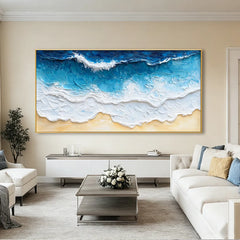 Golden Shore Breeze | Beach Inspired Wall Art