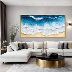 Golden Shore Breeze | Beach Inspired Wall Art