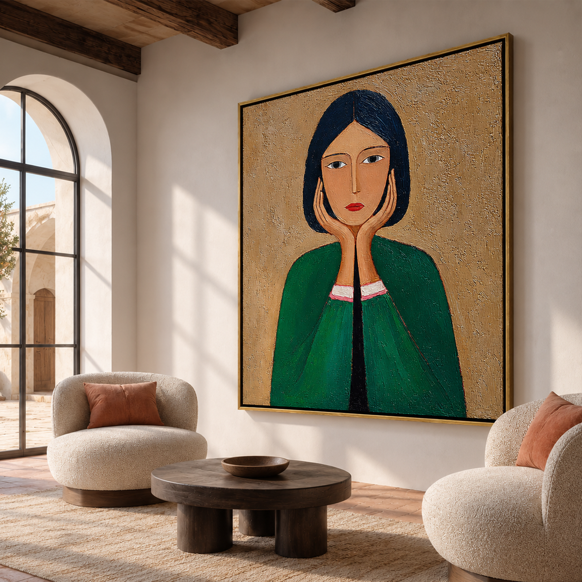 Quiet Portrait-Woman Portrait Painting