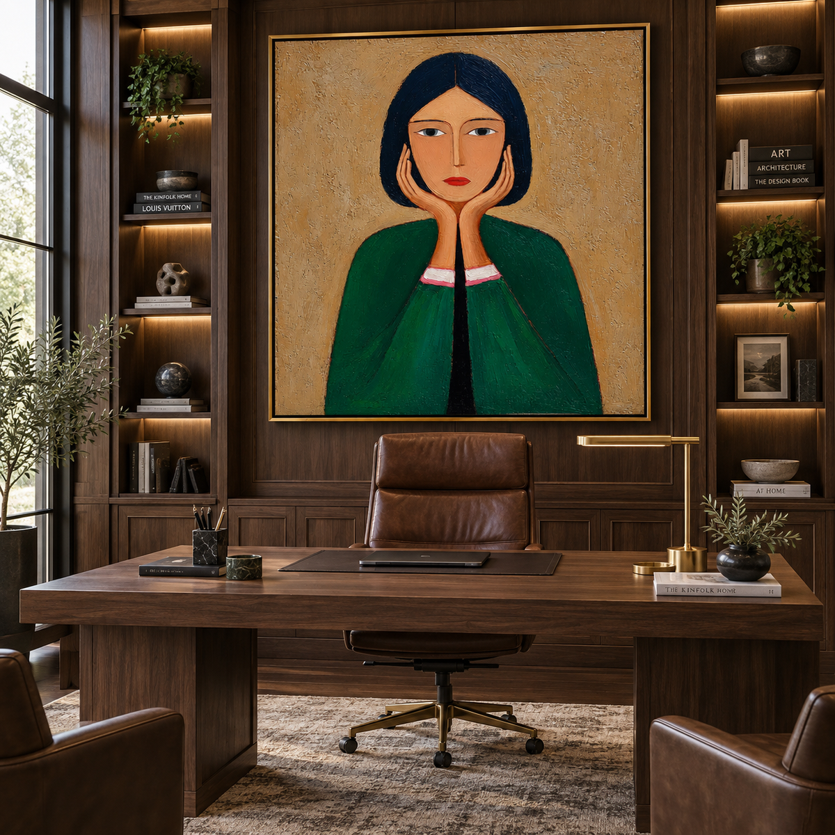 Quiet Portrait-Woman Portrait Painting