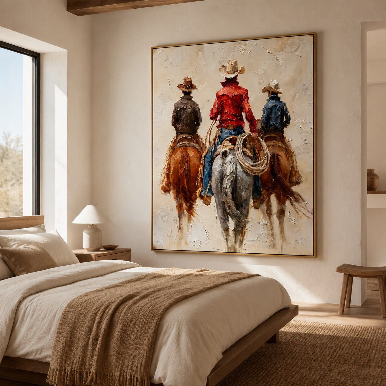Trail Brothers-Three Cowboy Riders Oil Painting