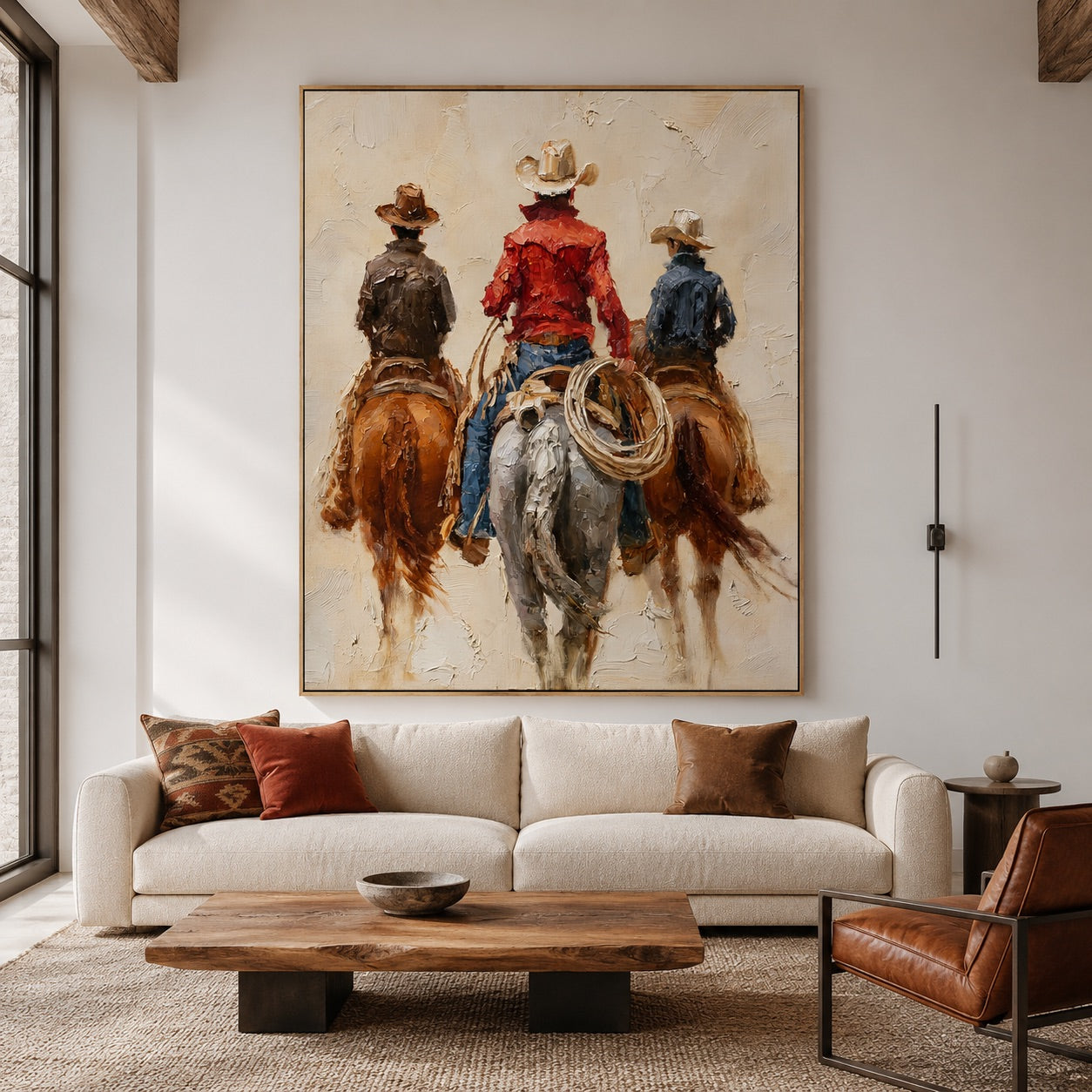 Trail Brothers-Three Cowboy Riders Oil Painting