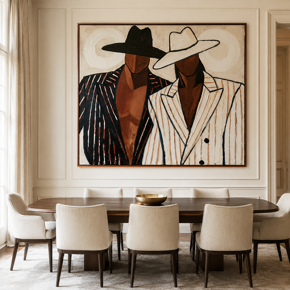 Modern Western Duo-Cowboy Fashion Painting