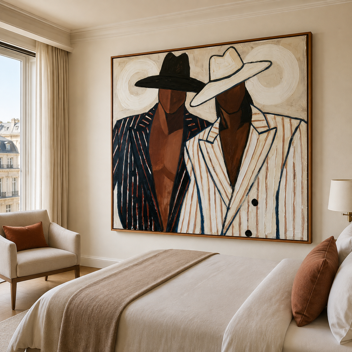 Modern Western Duo-Cowboy Fashion Painting