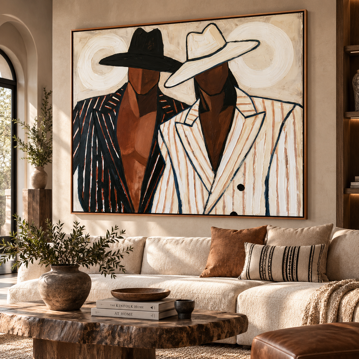 Modern Western Duo-Cowboy Fashion Painting