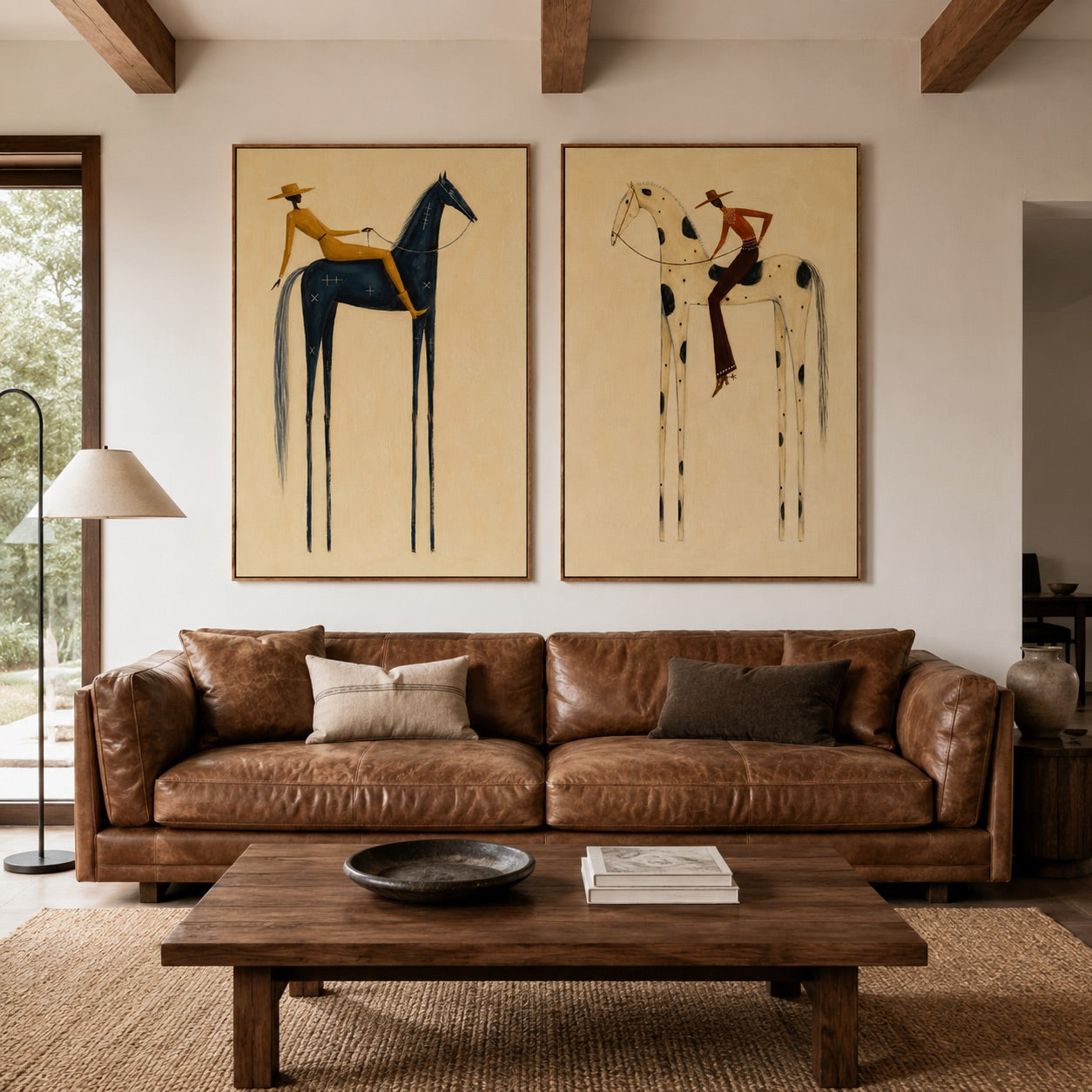 High Plains-Western Horse Oil Painting Set