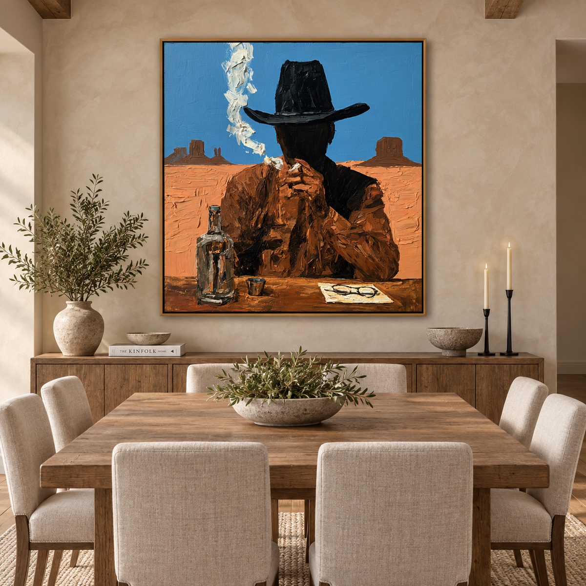 Desert Outlaw-Cowboy Western Painting