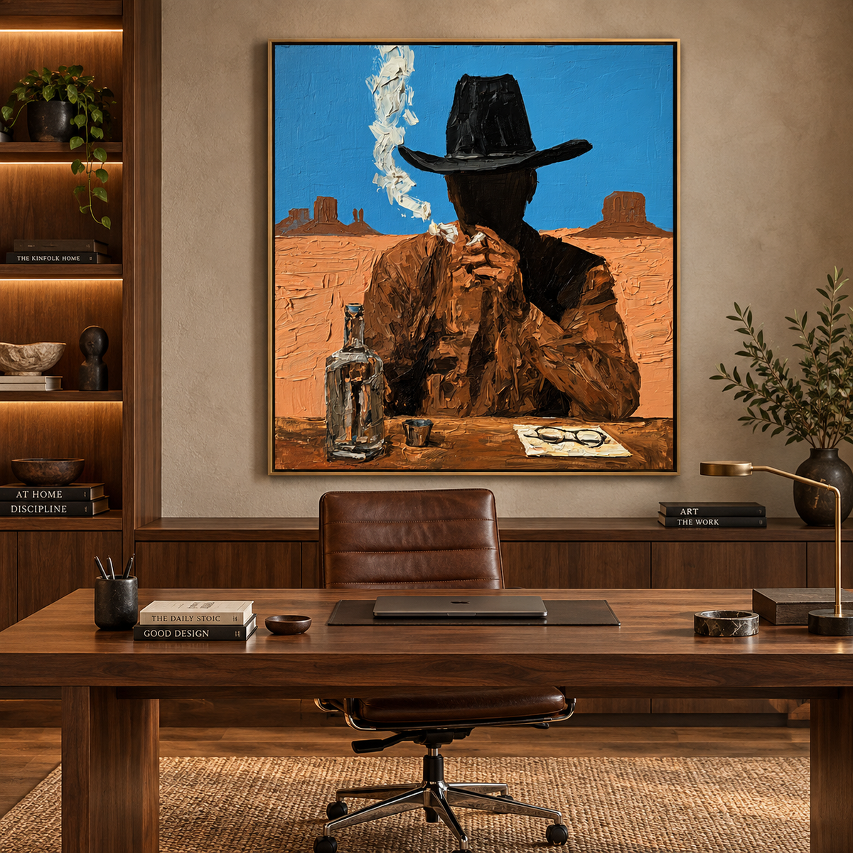 Desert Outlaw-Cowboy Western Painting