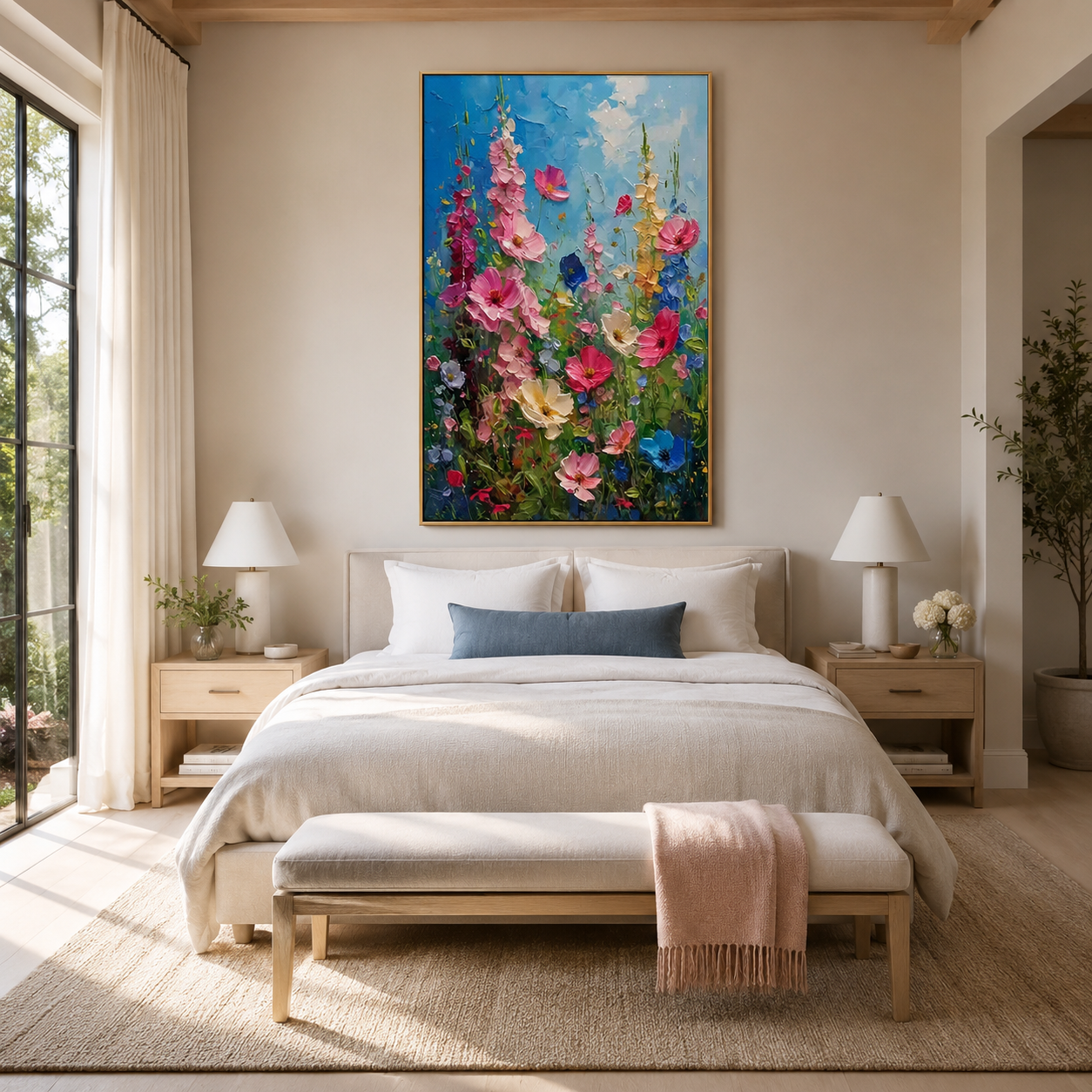 Summer Bloom-Colorful Wildflower Painting