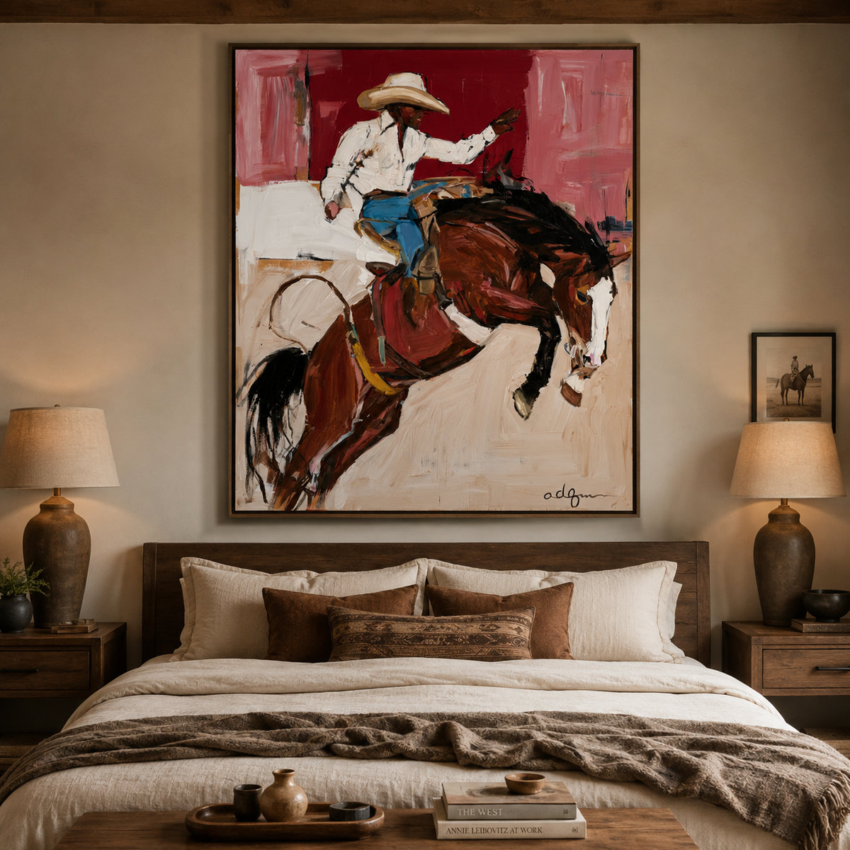 Rider's Spirit-Western Horse Painting