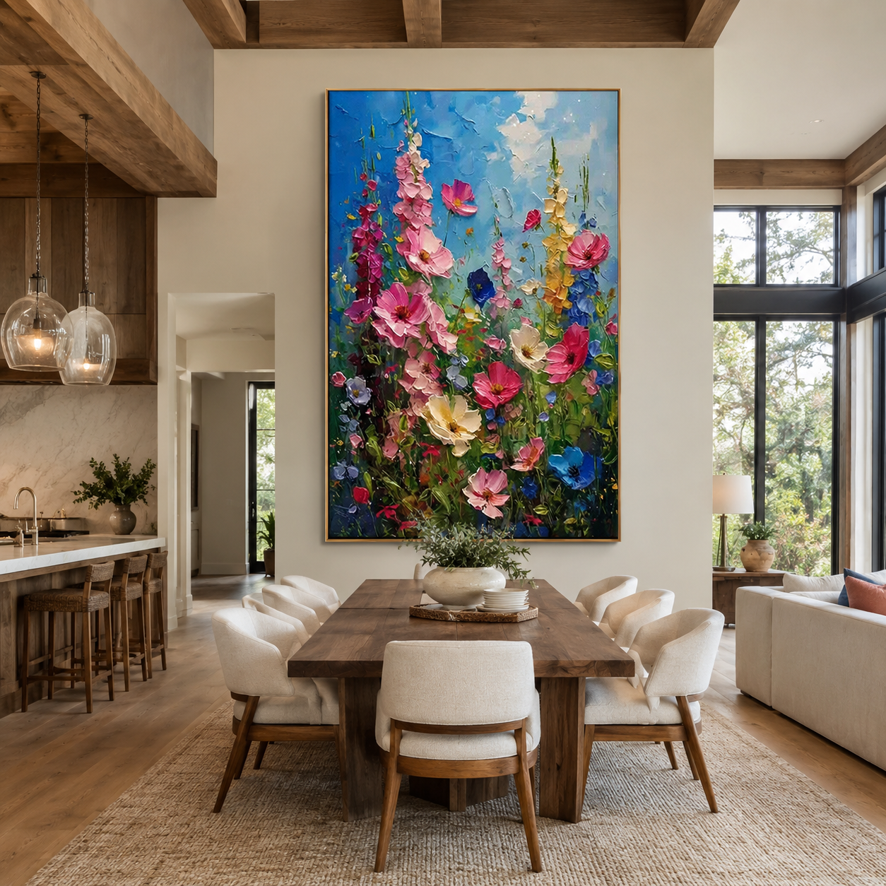 Summer Bloom-Colorful Wildflower Painting