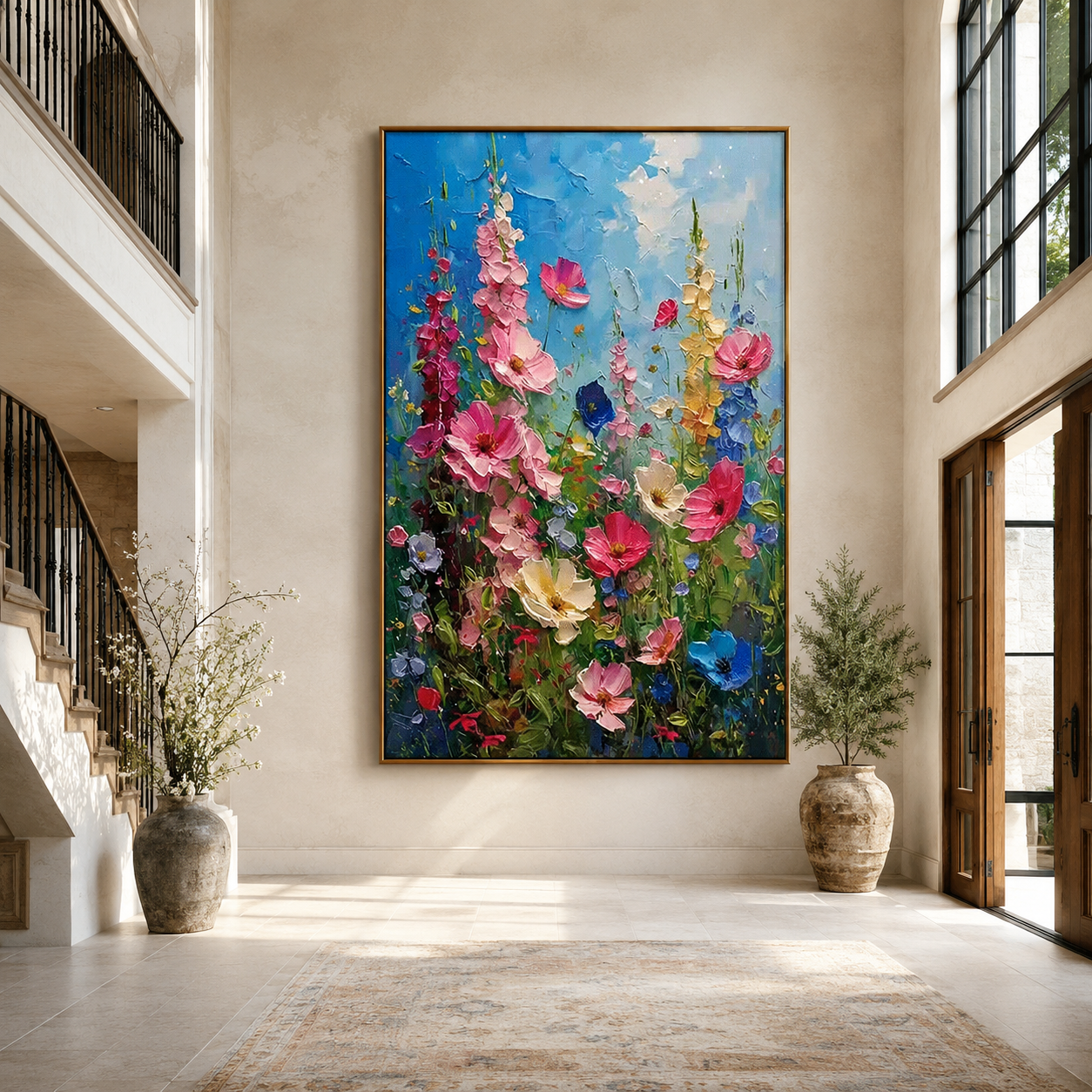 Summer Bloom-Colorful Wildflower Painting