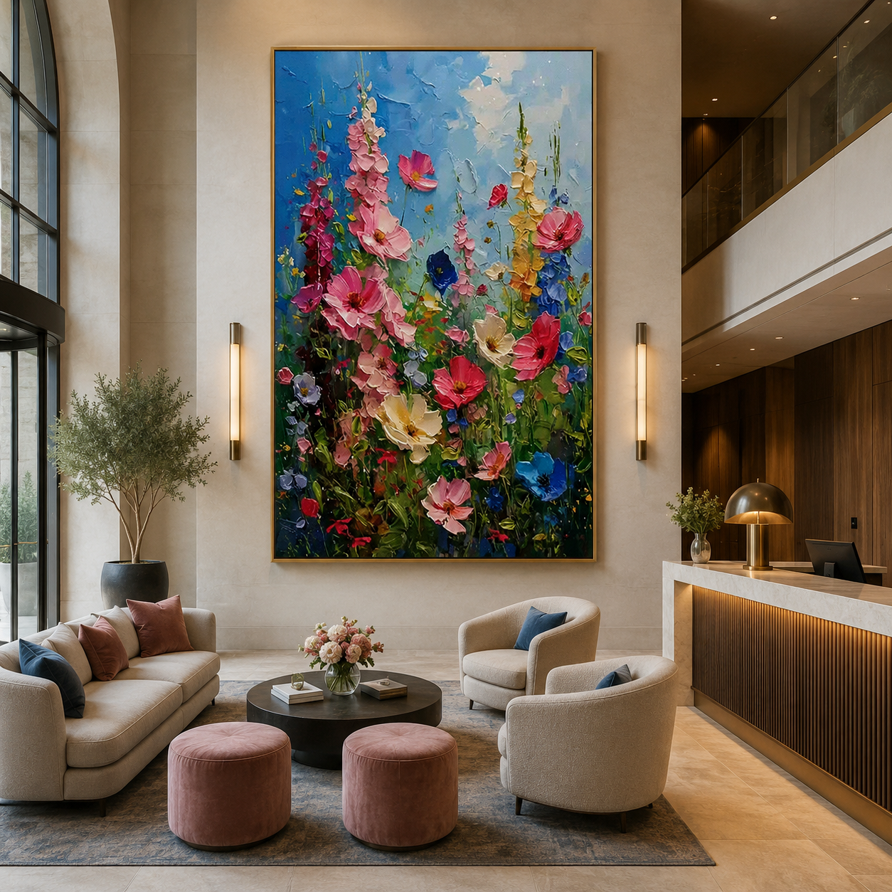 Summer Bloom-Colorful Wildflower Painting