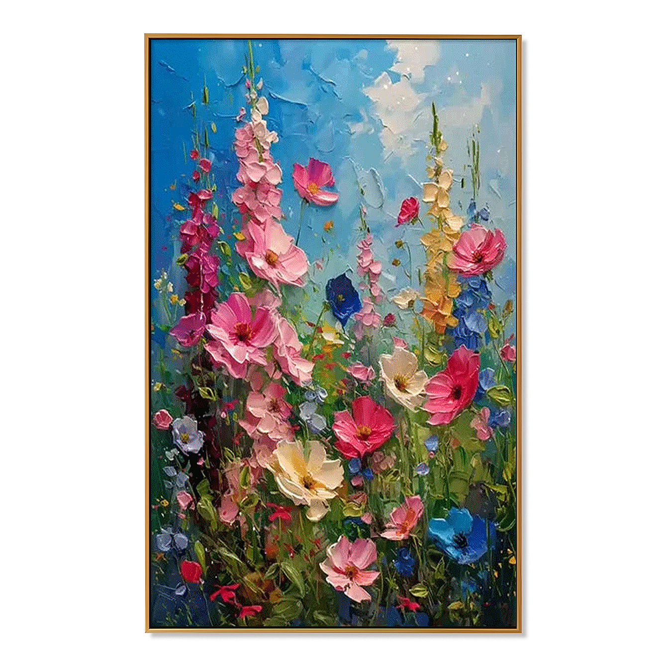 Summer Bloom-Colorful Wildflower Painting