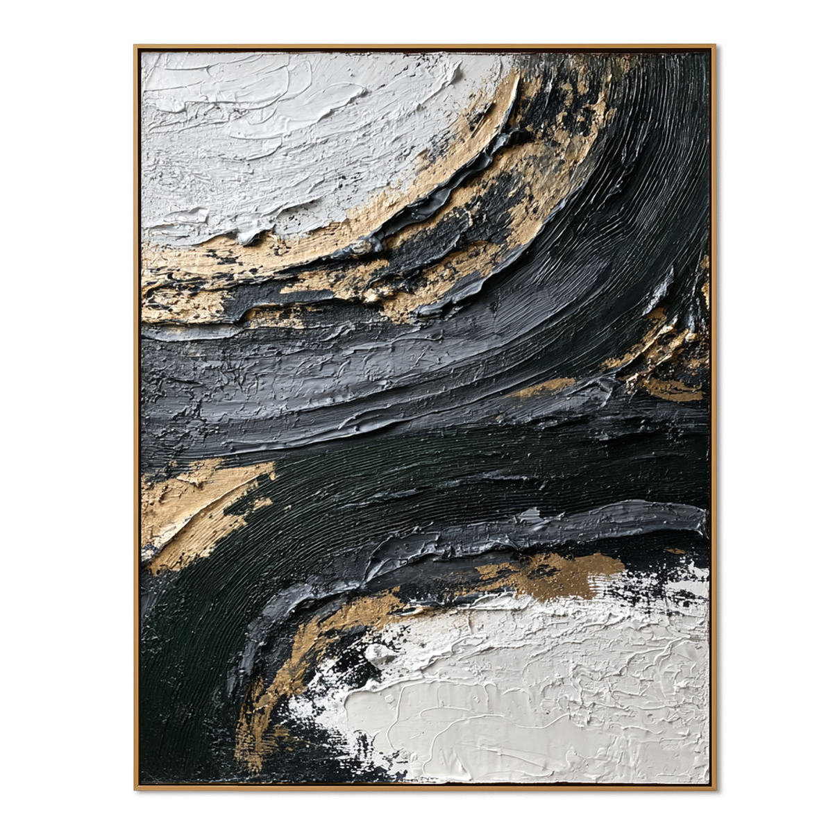 Midnight Current-Abstract Texture Painting