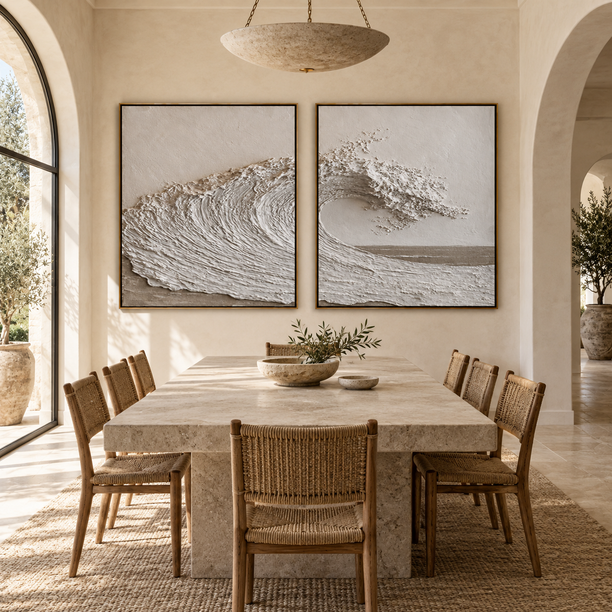 Silent Tide-Ocean Wave Painting