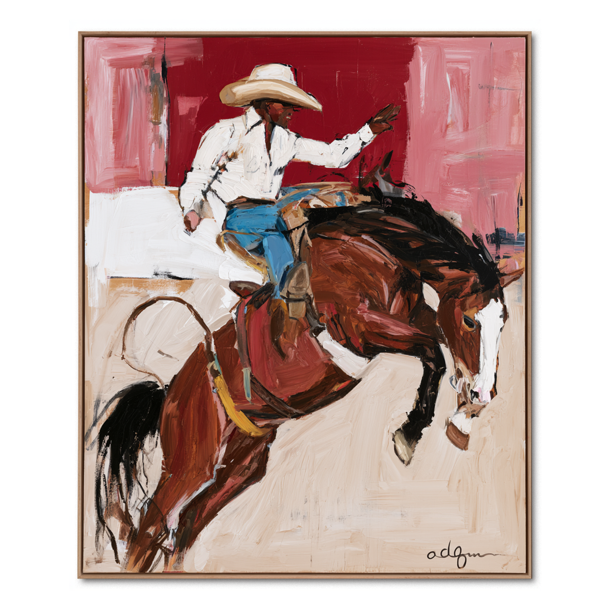 Rider's Spirit-Western Horse Painting