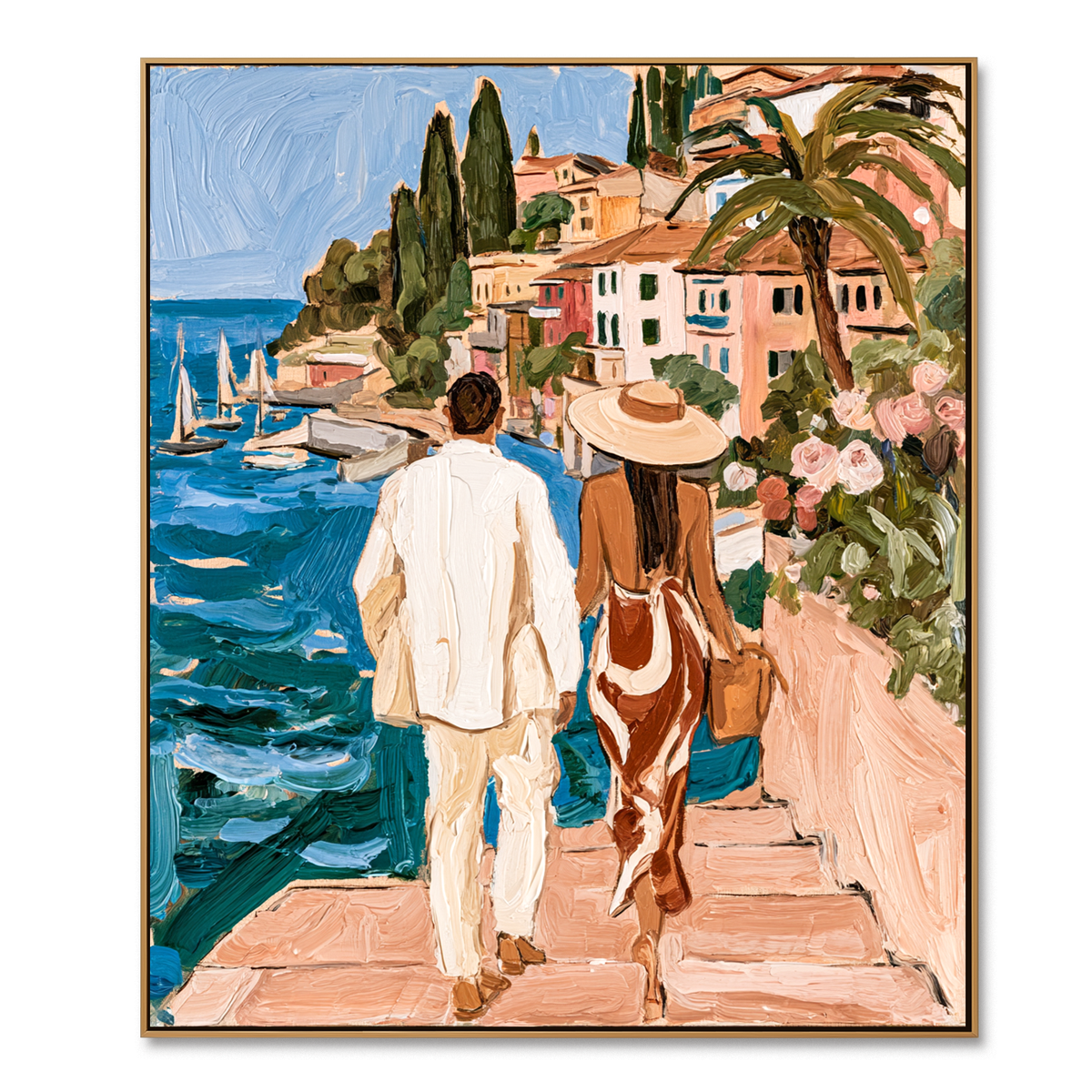 Azure Escape-Figurative Oil Painting