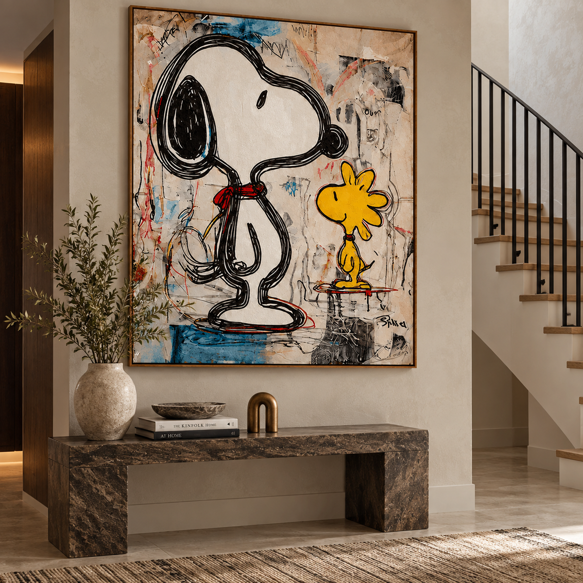 Playful Friends-Contemporary Pop Art Painting