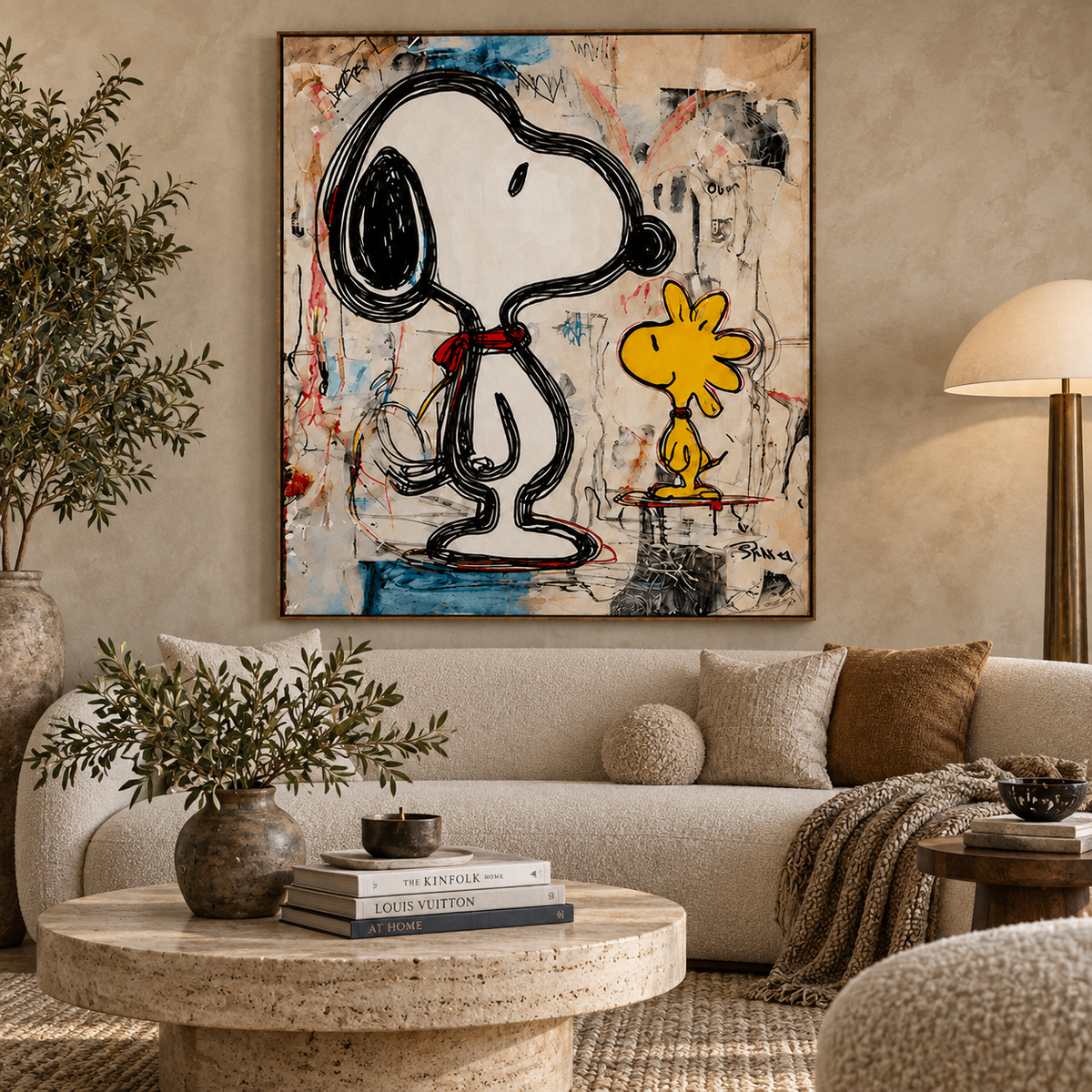 Playful Friends-Contemporary Pop Art Painting