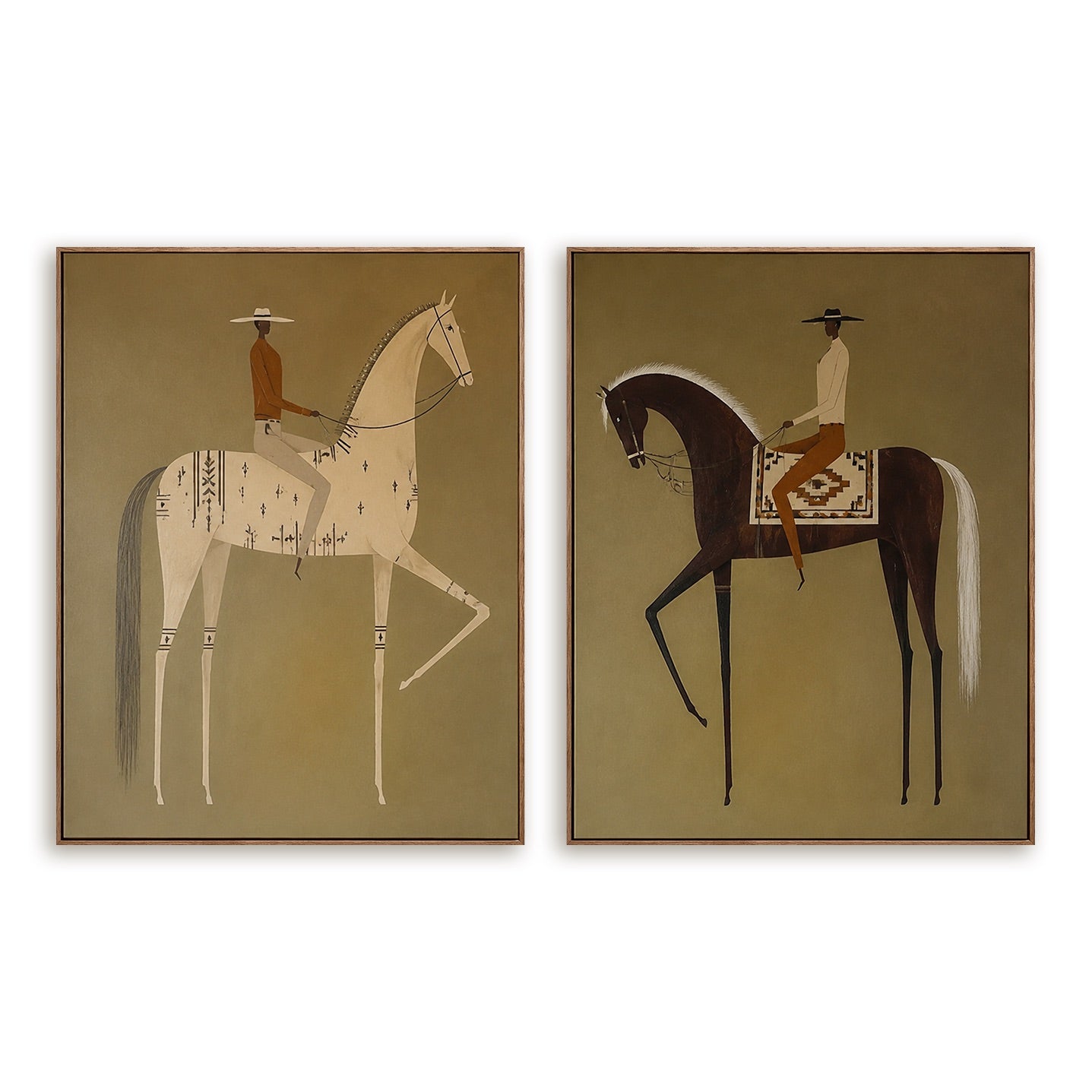 Twin Riders-Western Horse Painting Set