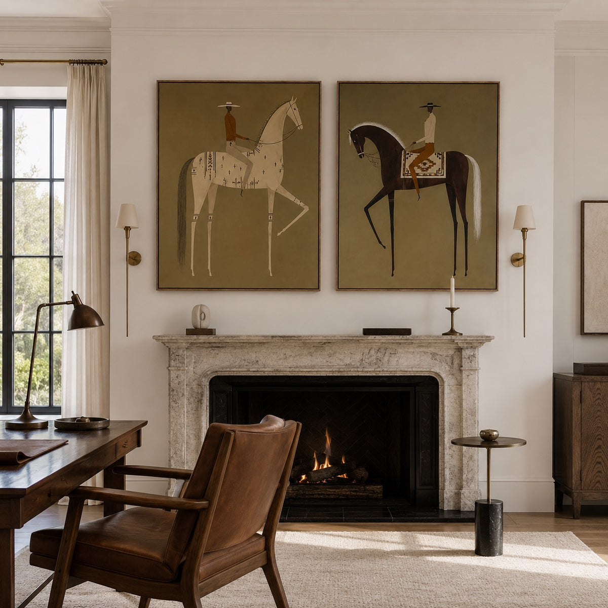 Twin Riders-Western Horse Painting Set