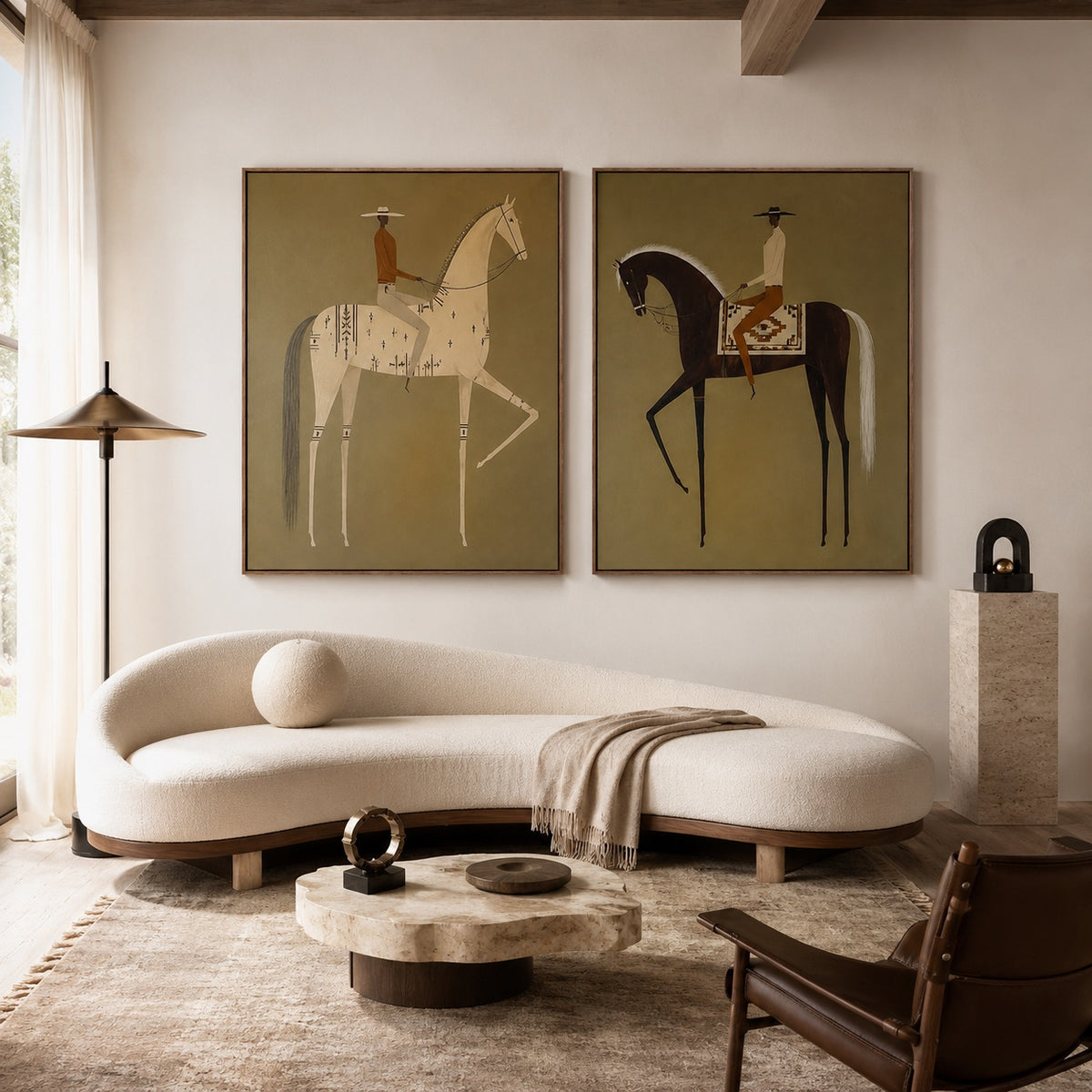 Twin Riders-Western Horse Painting Set