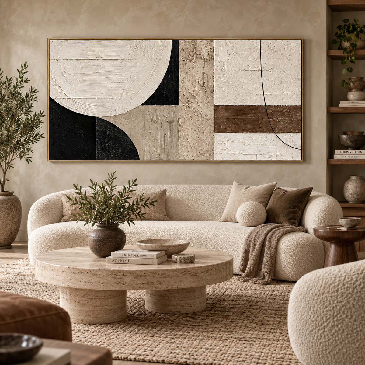 Quiet Structure-Modern Abstract Texture Painting