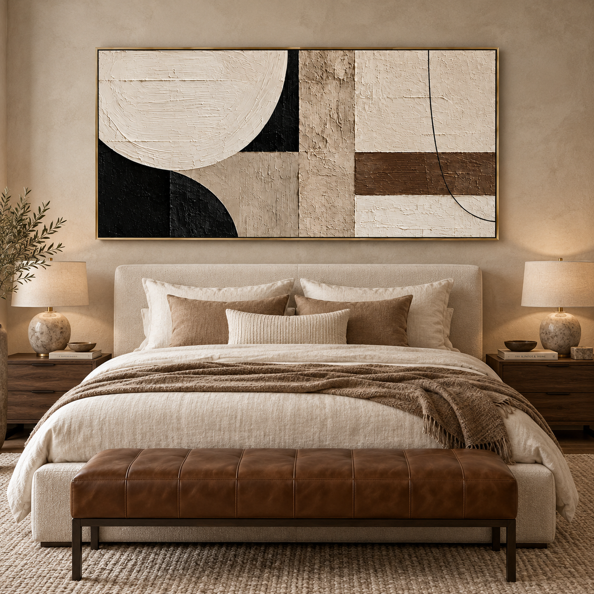 Quiet Structure-Modern Abstract Texture Painting