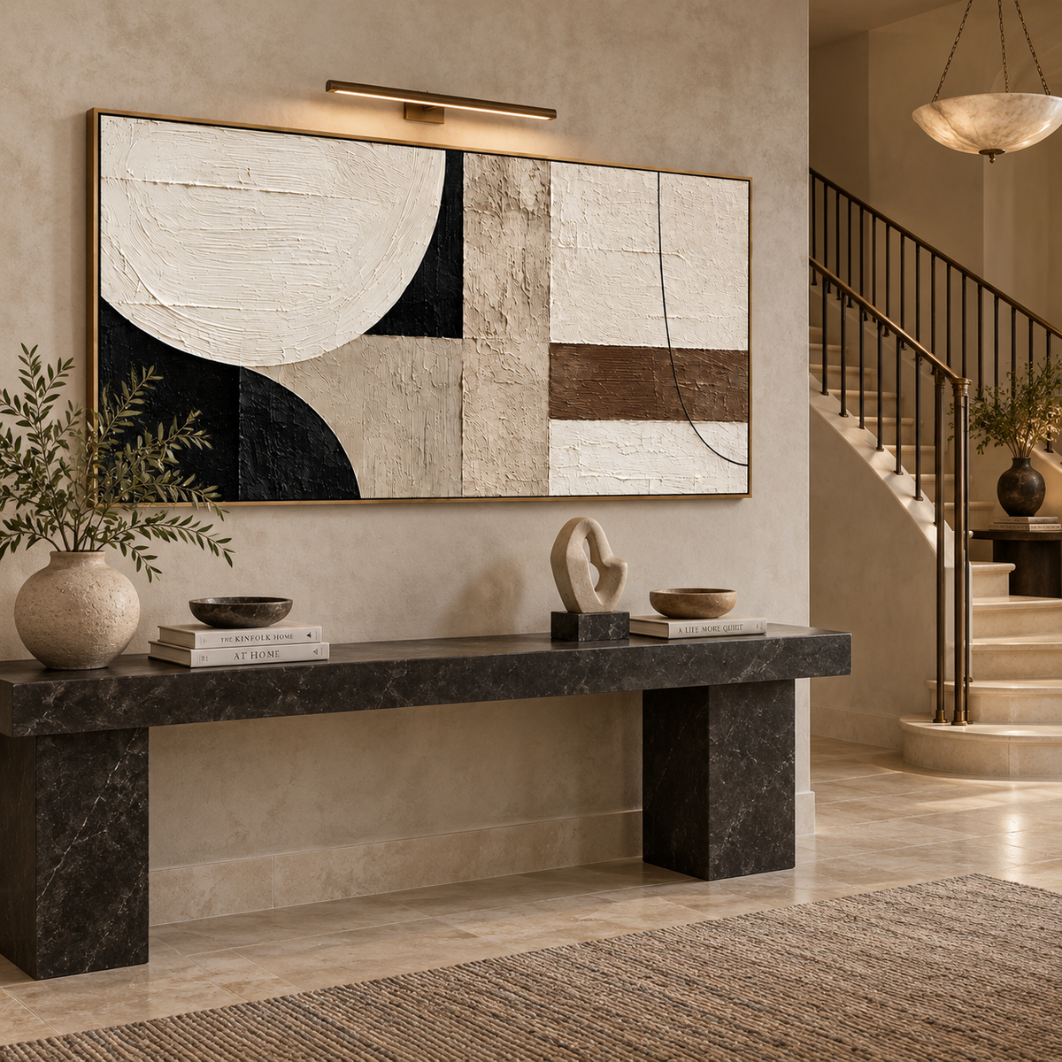 Quiet Structure-Modern Abstract Texture Painting