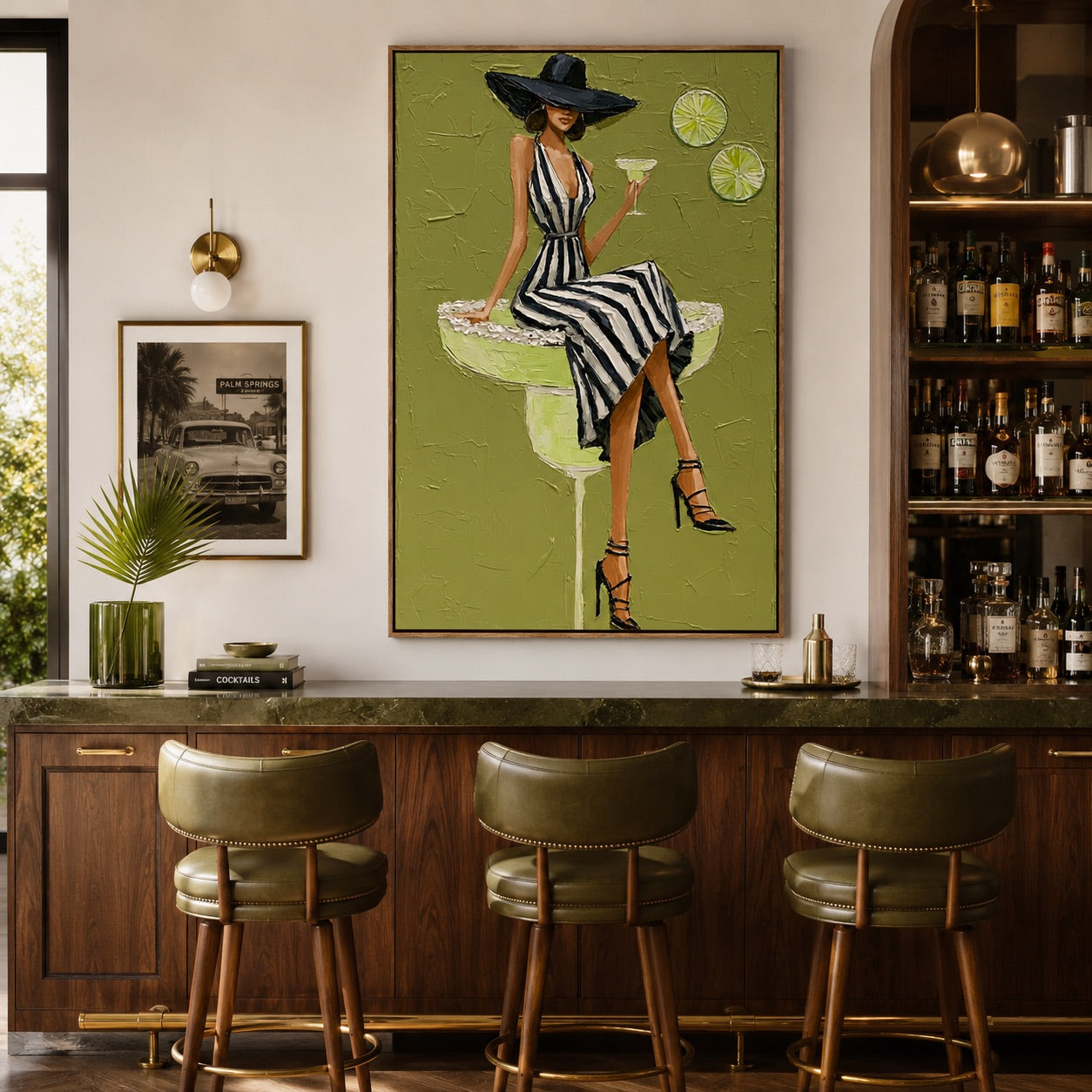 Lime Muse-Margarita Woman Oil Painting