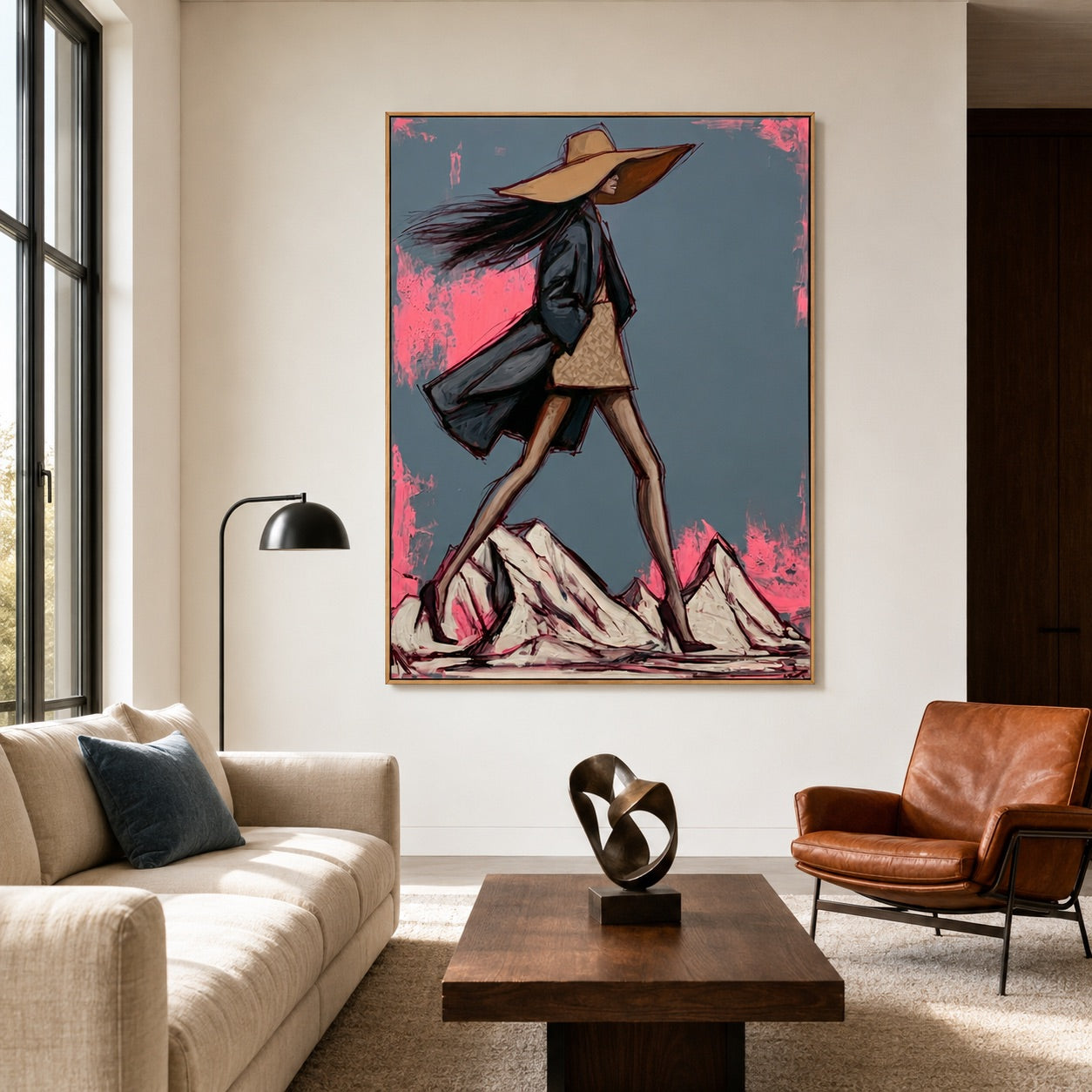 Windstride-Western Fashion Oil Painting