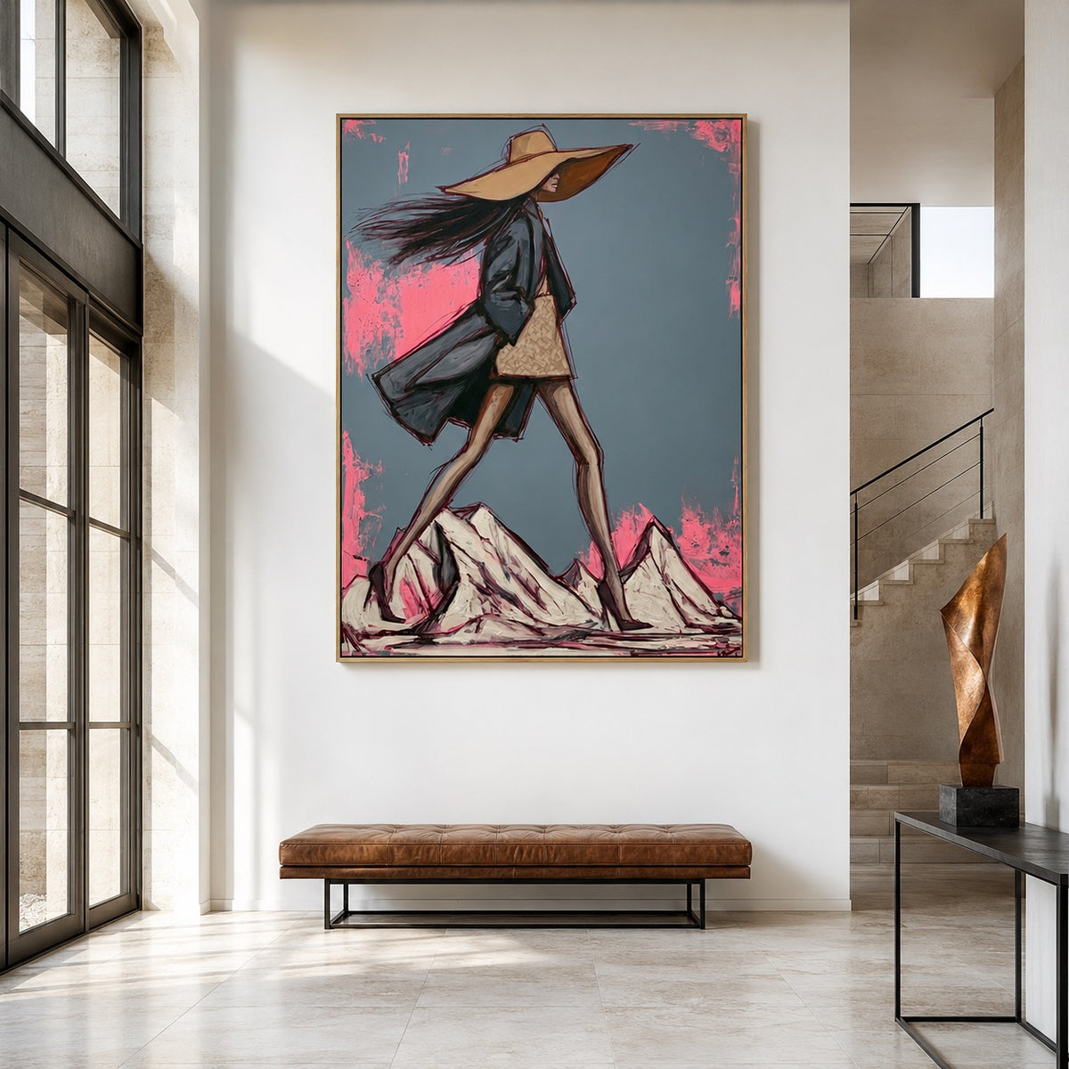 Windstride-Western Fashion Oil Painting