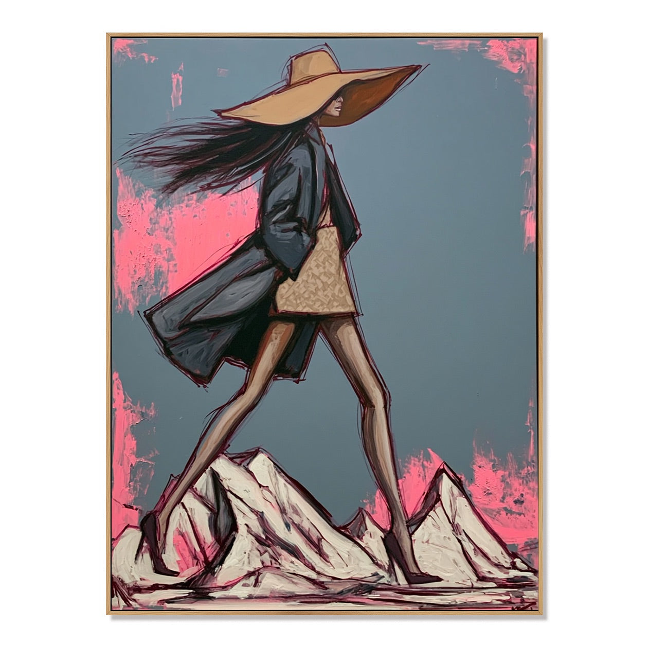 Windstride-Western Fashion Oil Painting
