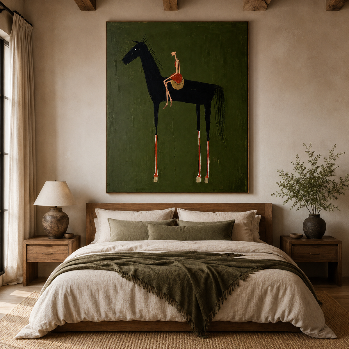Midnight Rider-Contemporary Horse Painting