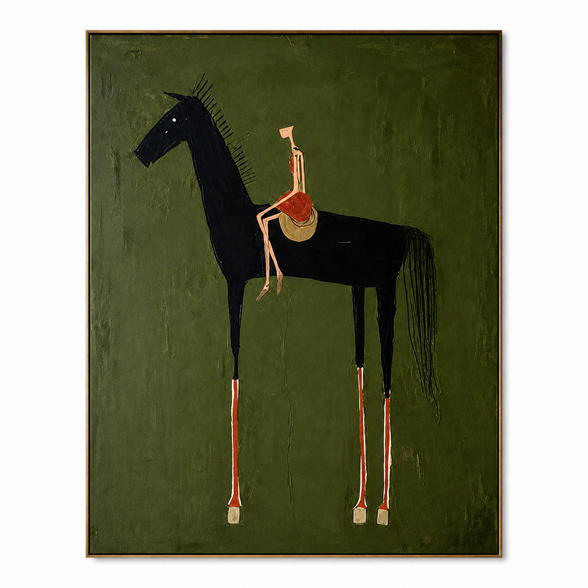 Midnight Rider-Contemporary Horse Painting