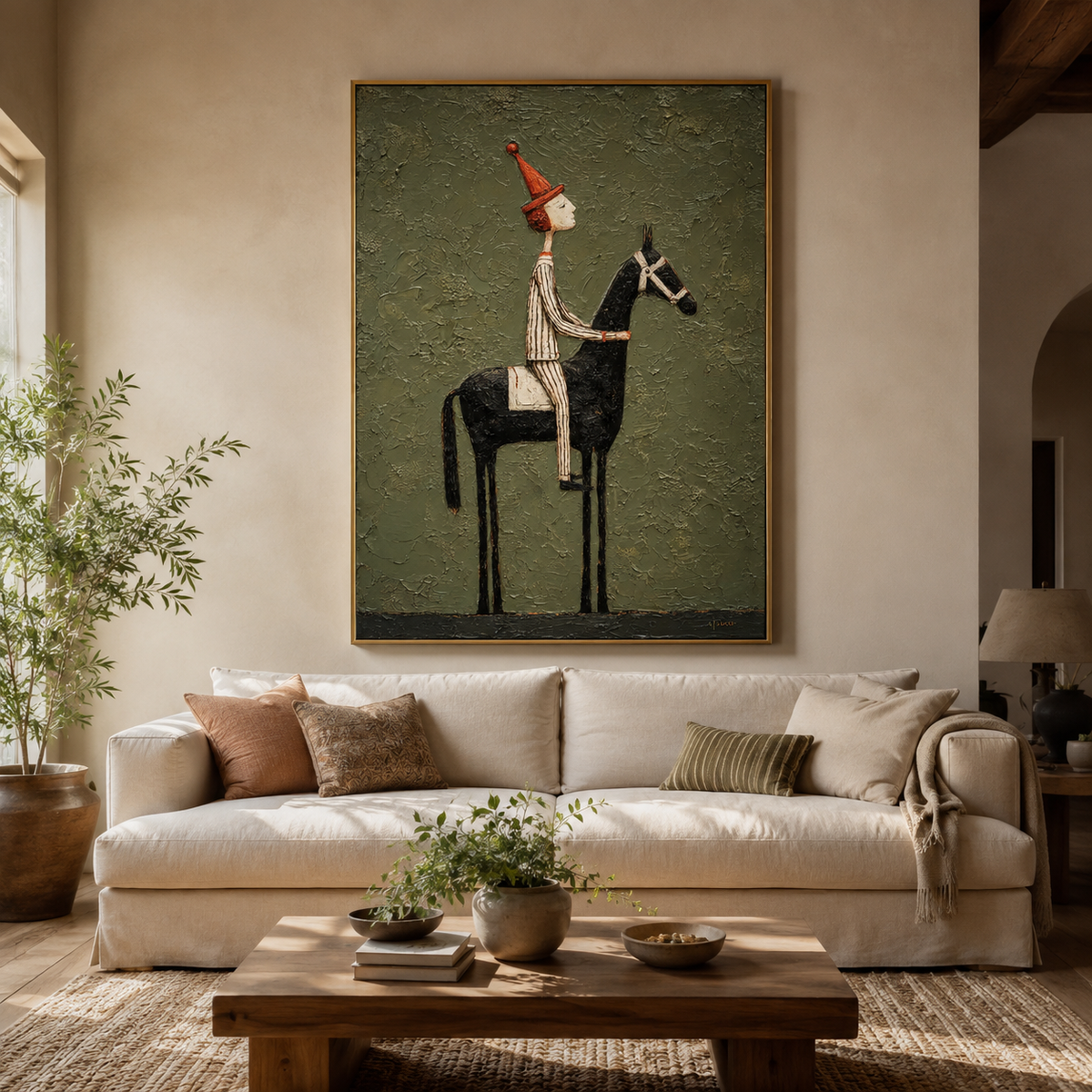 Black Rider-Horse Painting