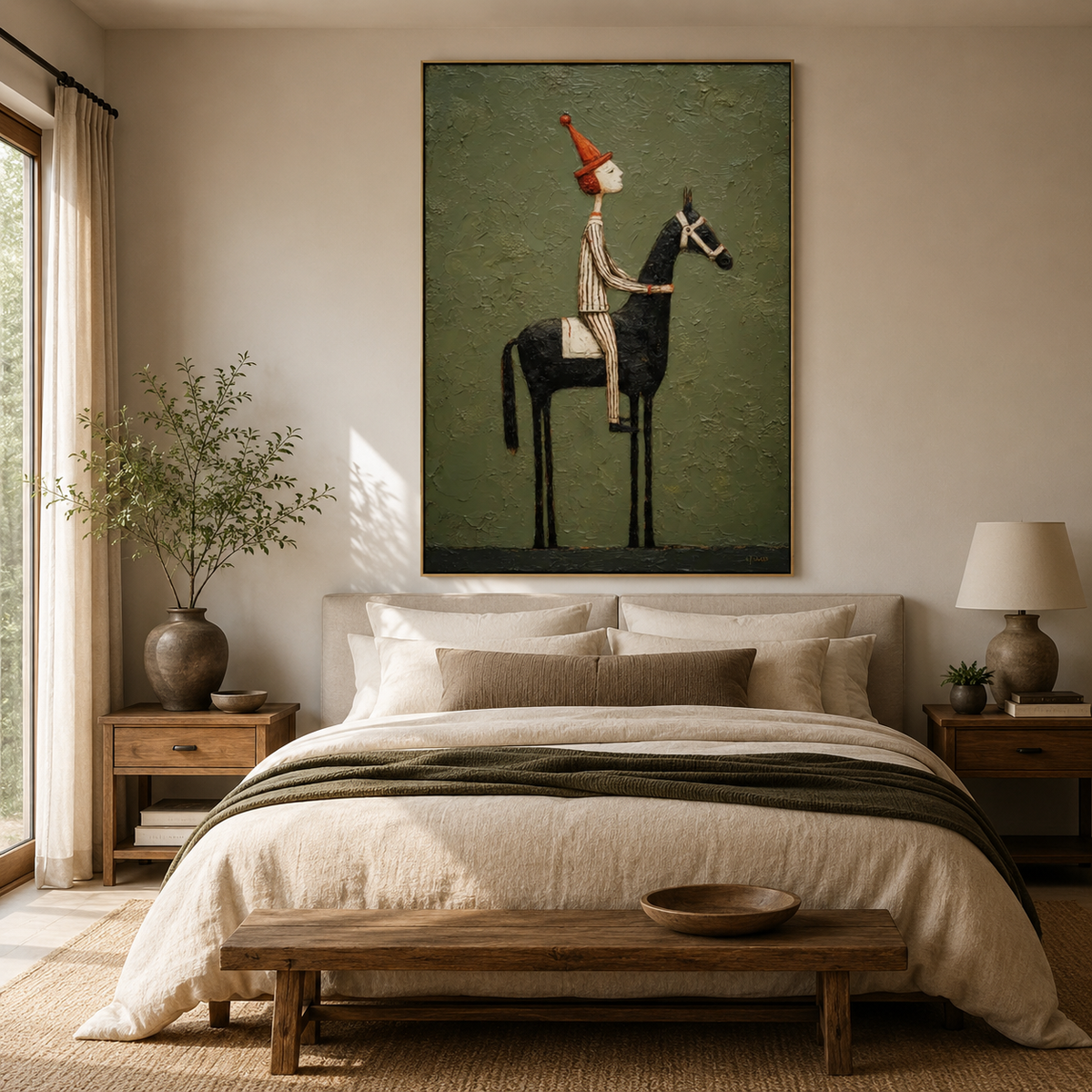 Black Rider-Horse Painting