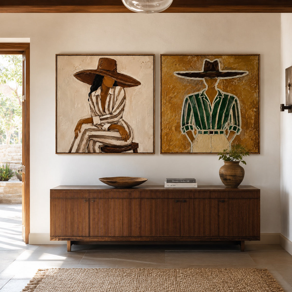 Desert Pear-Western Figure Oil Painting Set