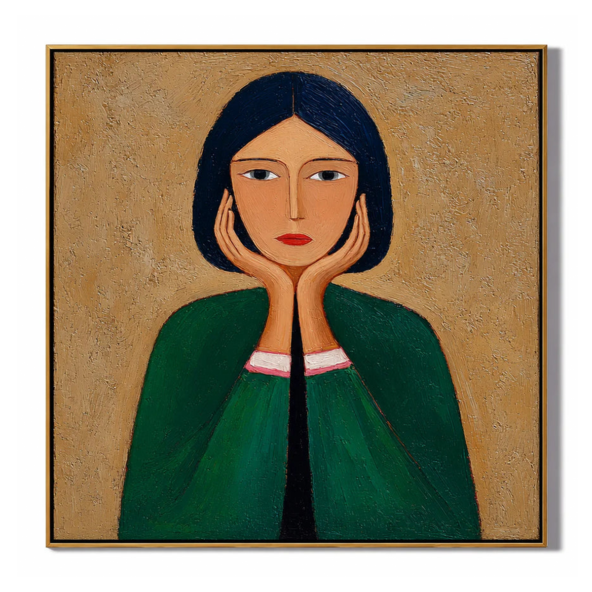 Quiet Portrait-Woman Portrait Painting