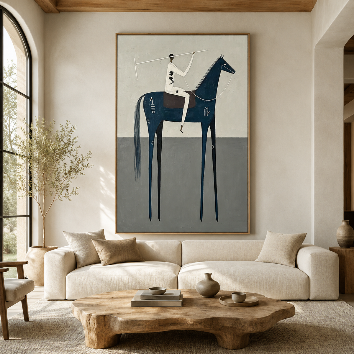 Midnight Rider-Abstract Horse Painting
