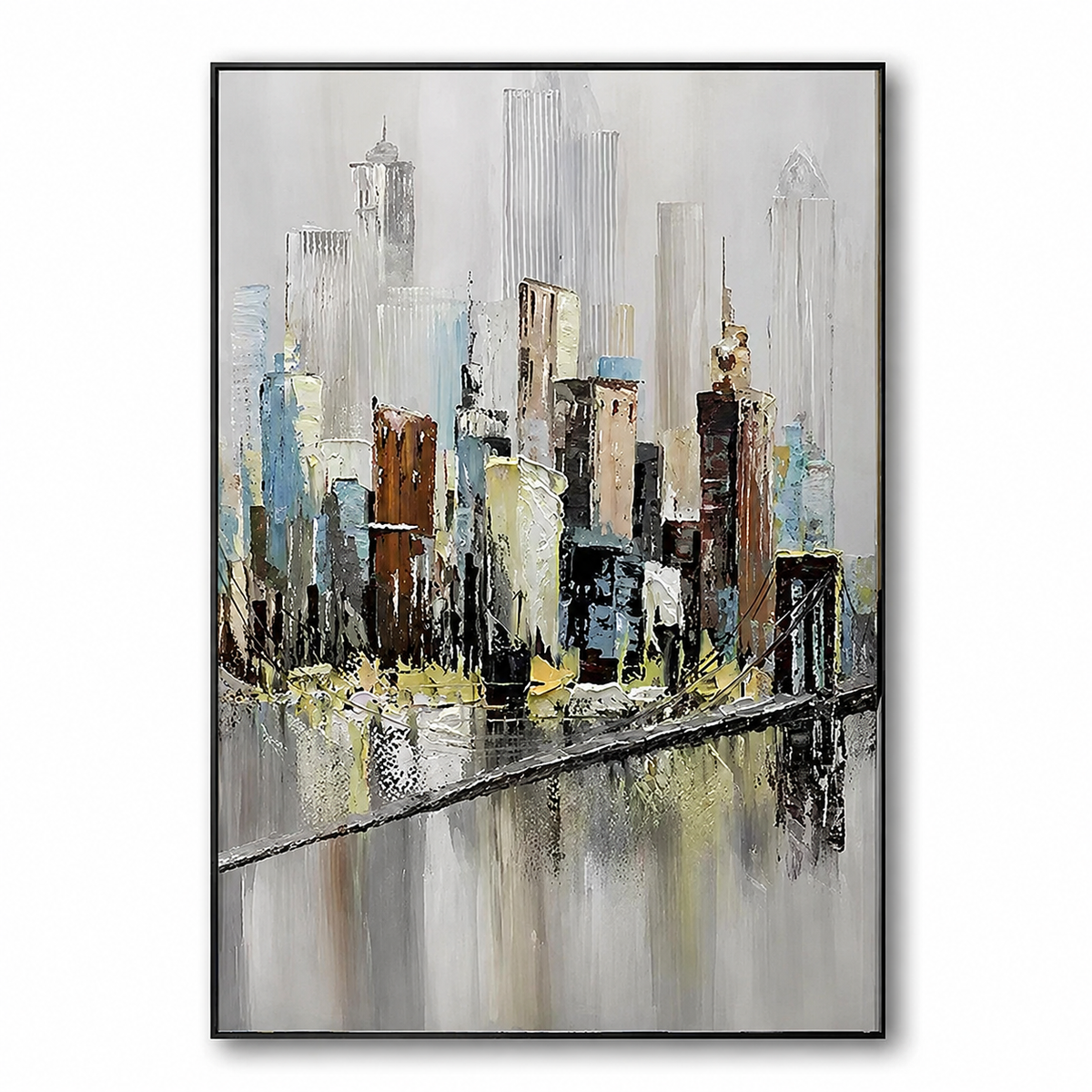 Metropolitan Passage-Urban Skyline Painting