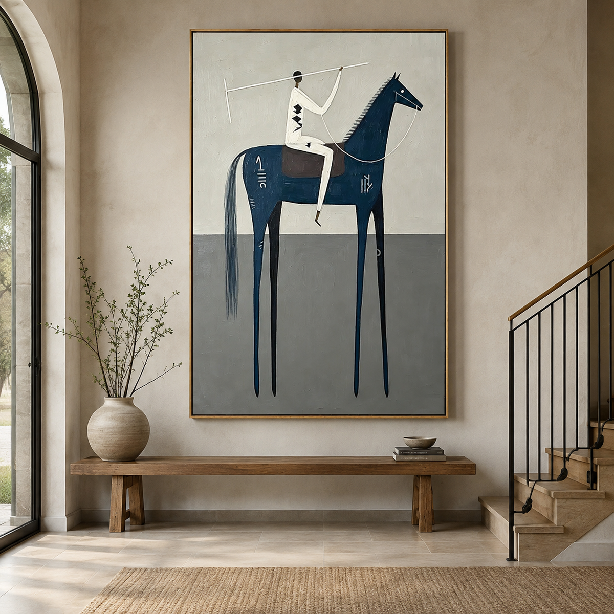 Midnight Rider-Abstract Horse Painting