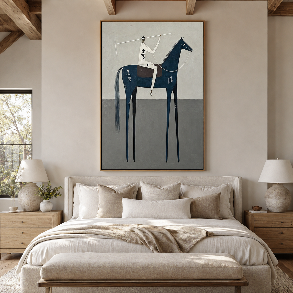 Midnight Rider-Abstract Horse Painting