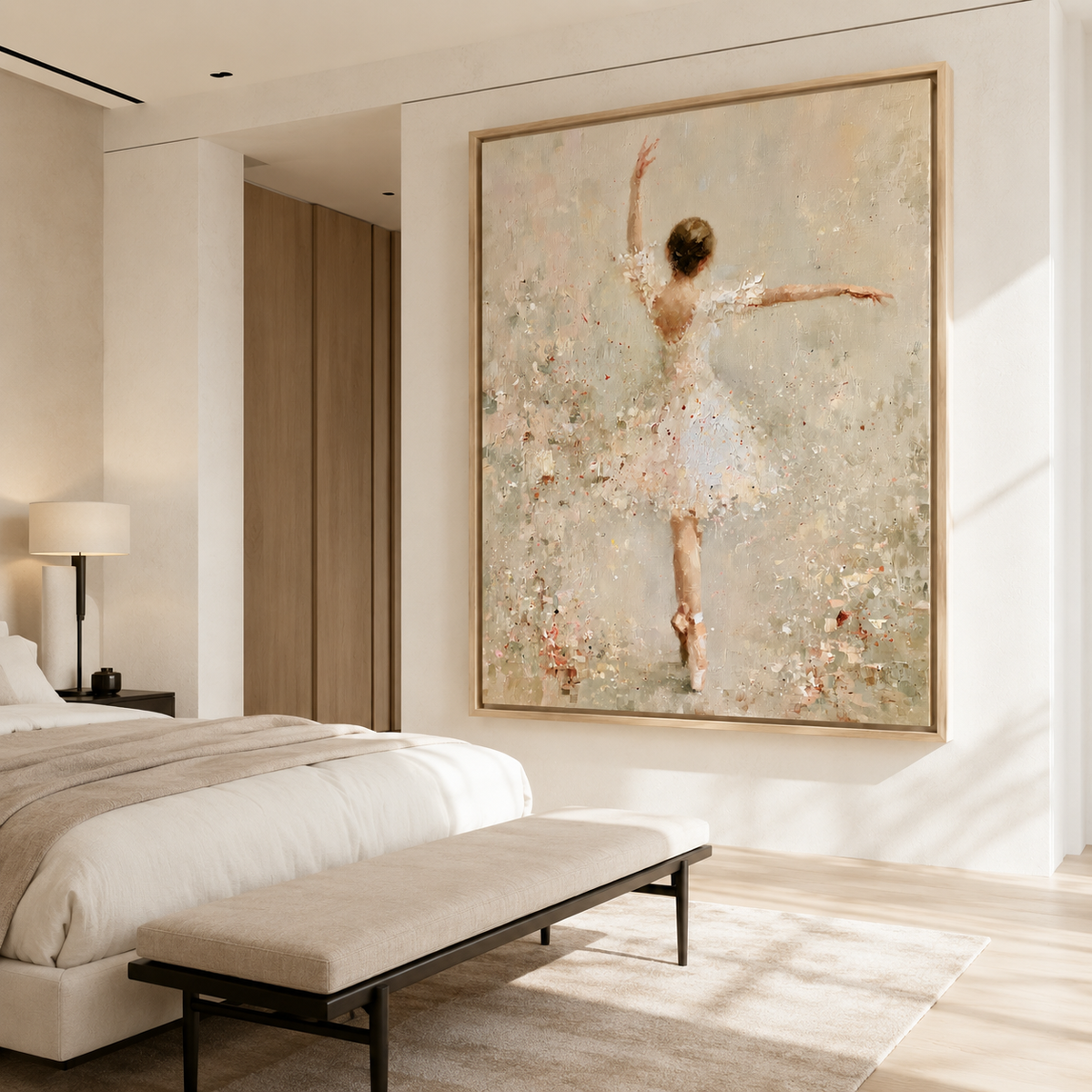 Graceful Motion-Ballerina Figurative Painting