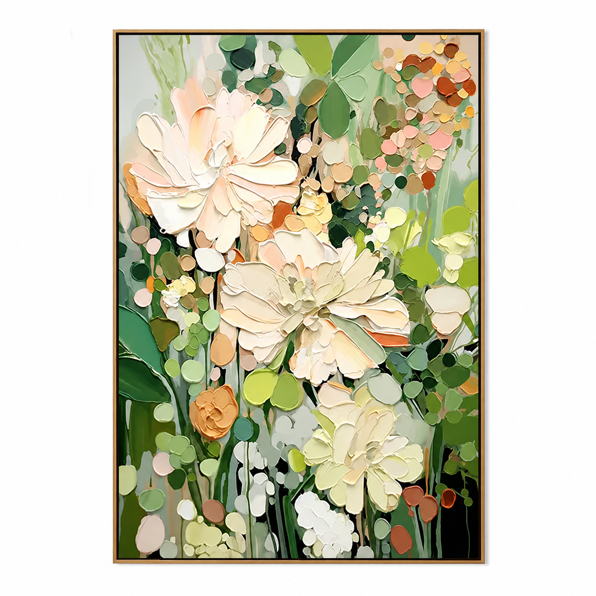 Garden Reverie-Pastel Botanical Flower Painting