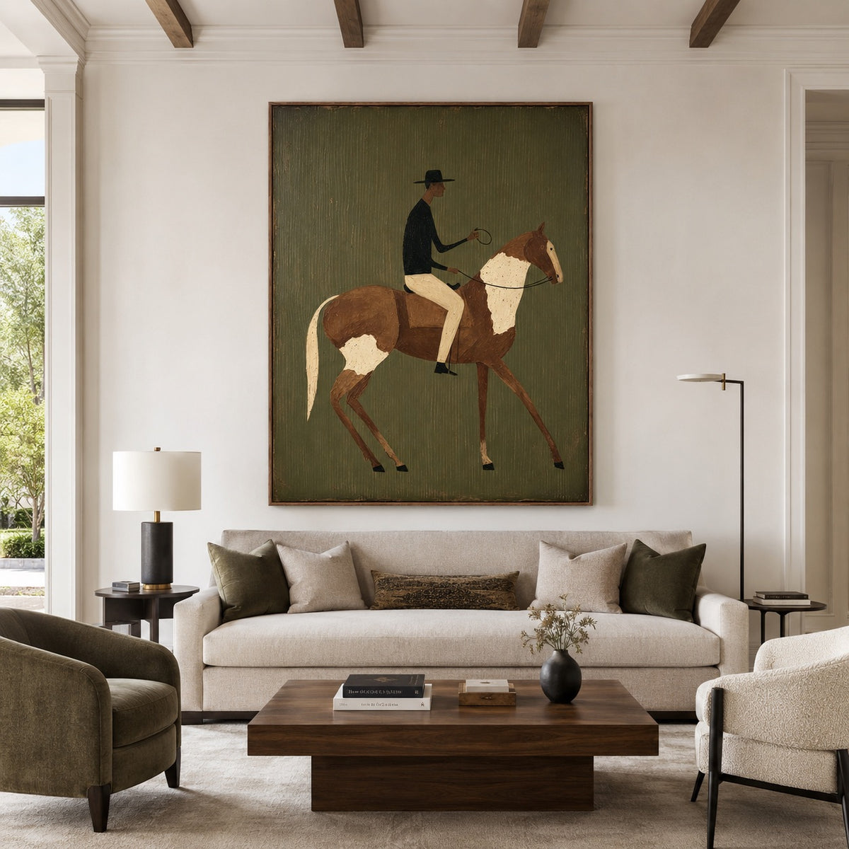 Olive Rider-Western Horse Oil Painting