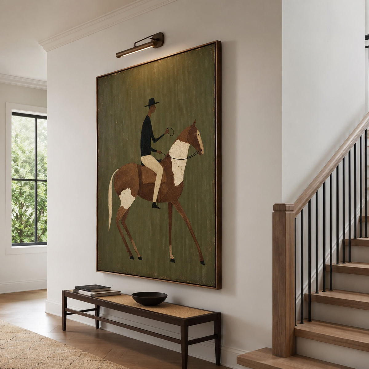 Olive Rider-Western Horse Oil Painting